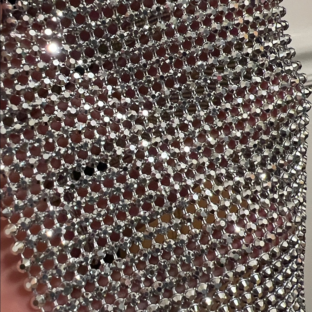 GOOD AMERICAN Mesh Chain Mail Skirt - Picture 9 of 9